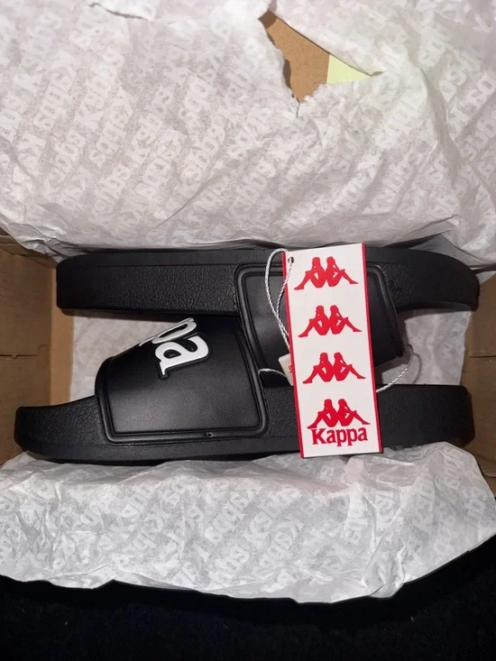 NWT Kappa 222 Banda Adam 9 Slides. Black/white. Sz.5m Original box - Picture 2 of 7